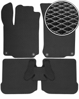 Коврики в салон для Volkswagen Golf IV '97-03, EVA-полимерные, черные (Kinetic)