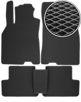 Коврики в салон для Renault Megane 3 '08-16, универсал, EVA-полимерные, черные (Kinetic)