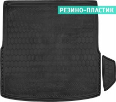 Коврик в багажник для Volkswagen Golf VI '09-12 универсал резино-пластиковый (AVTO-Gumm)